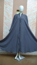 Black and White Lining Abaya for Girls