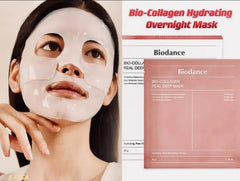 Bio Collagen Real Deep Mask Hydrating Overnight Hydrogel Mask Pore Minimizing Elasticity Improvement